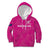 Custom New Zealand Silver Fern Rugby Kid Hoodie Go Aotearoa - Pink Version