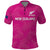 Custom New Zealand Silver Fern Rugby Polo Shirt Go Aotearoa - Pink Version