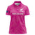 Custom New Zealand Silver Fern Rugby Women Polo Shirt Go Aotearoa - Pink Version