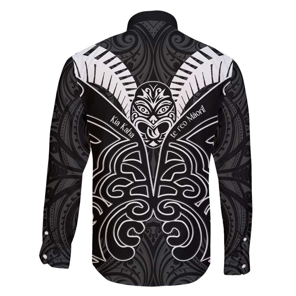 Kia Kaha Te Reo Maori Family Matching Off Shoulder Maxi Dress and Hawaiian Shirt Aotearoa Hei Tiki With Hongi LT14 - Polynesian Pride