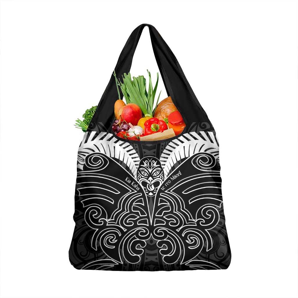 Kia Kaha Te Reo Maori Grocery Bag Aotearoa Hei Tiki With Hongi