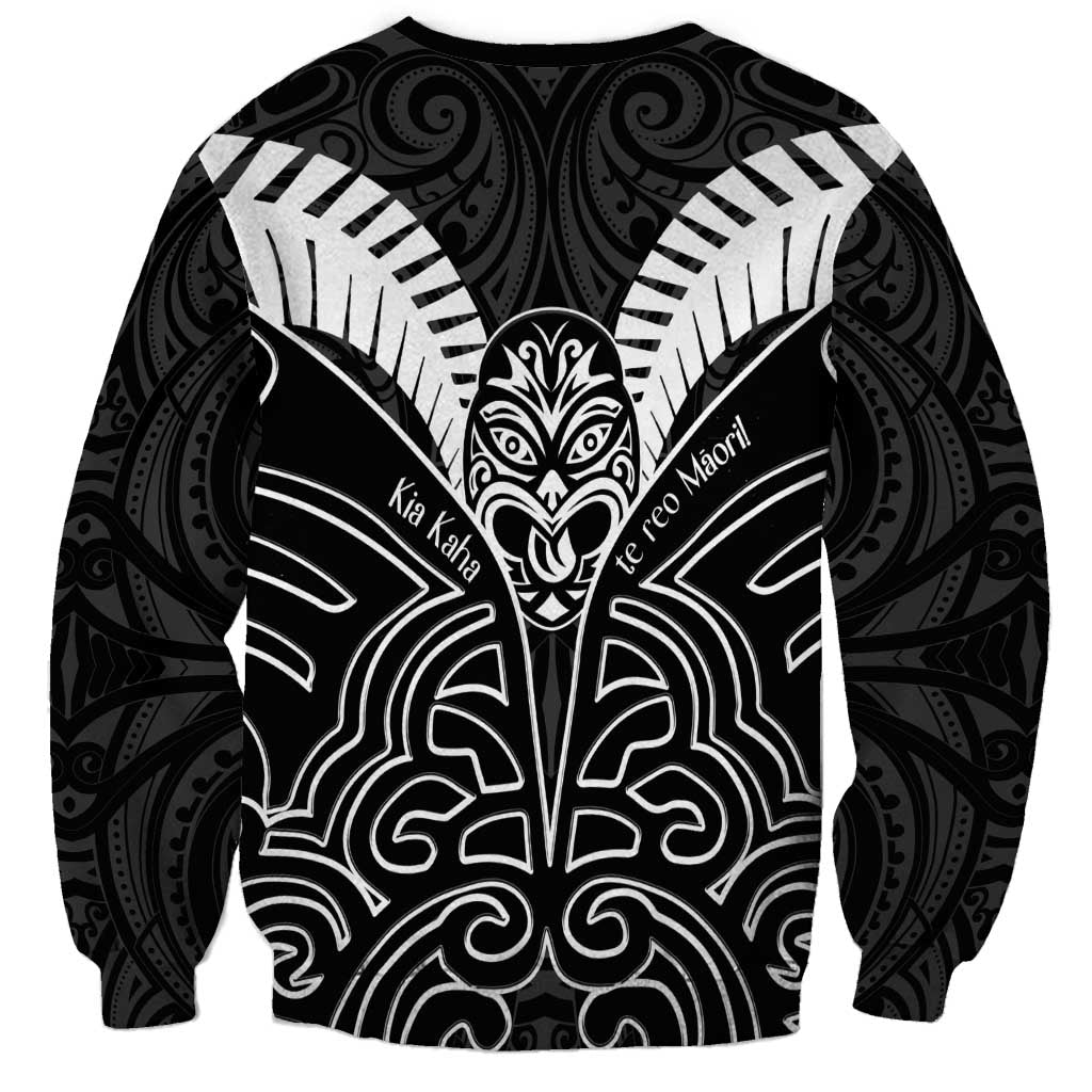 Kia Kaha Te Reo Maori Sweatshirt Aotearoa Hei Tiki With Hongi