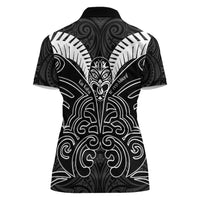 Kia Kaha Te Reo Maori Women Polo Shirt Aotearoa Hei Tiki With Hongi