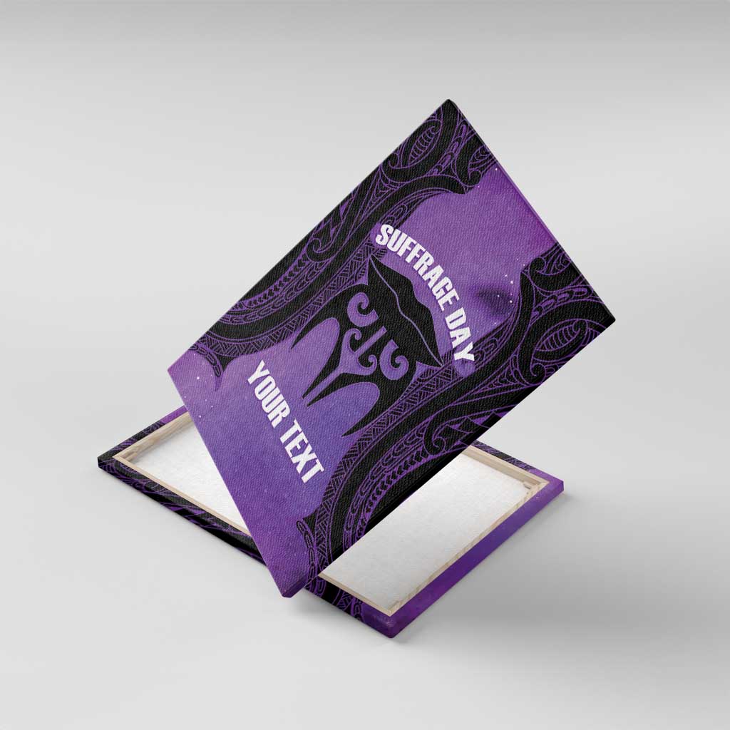 Personalised New Zealand Suffrage Day Canvas Wall Art Maori Tattoo Galaxy Vibe - Polynesian Pride