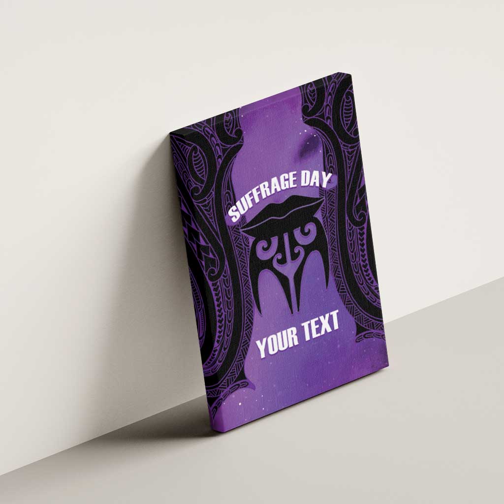 Personalised New Zealand Suffrage Day Canvas Wall Art Maori Tattoo Galaxy Vibe - Polynesian Pride