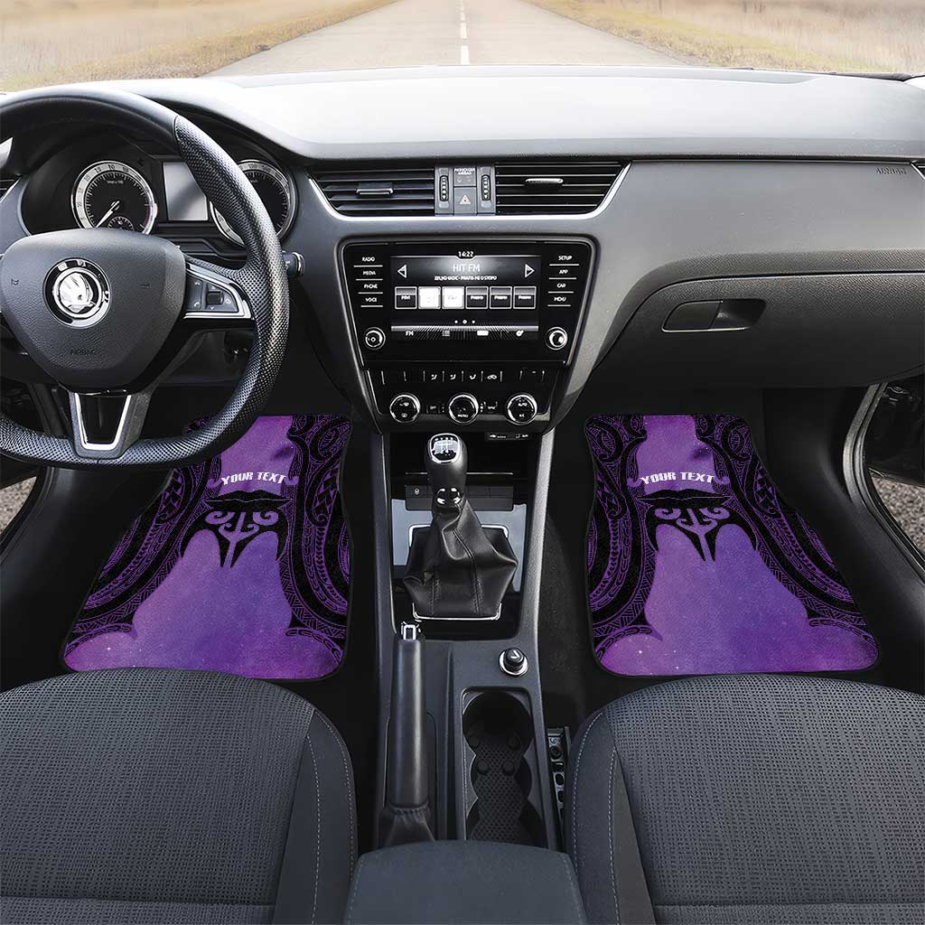 Personalised New Zealand Suffrage Day Car Mats Maori Tattoo Galaxy Vibe - Polynesian Pride