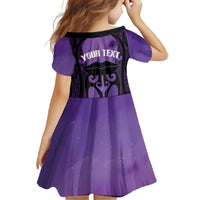 Personalised New Zealand Suffrage Day Family Matching Short Sleeve Bodycon Dress and Hawaiian Shirt Maori Tattoo Galaxy Vibe LT14 - Polynesian Pride