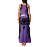 Personalised New Zealand Suffrage Day Family Matching Tank Maxi Dress and Hawaiian Shirt Maori Tattoo Galaxy Vibe LT14 - Polynesian Pride