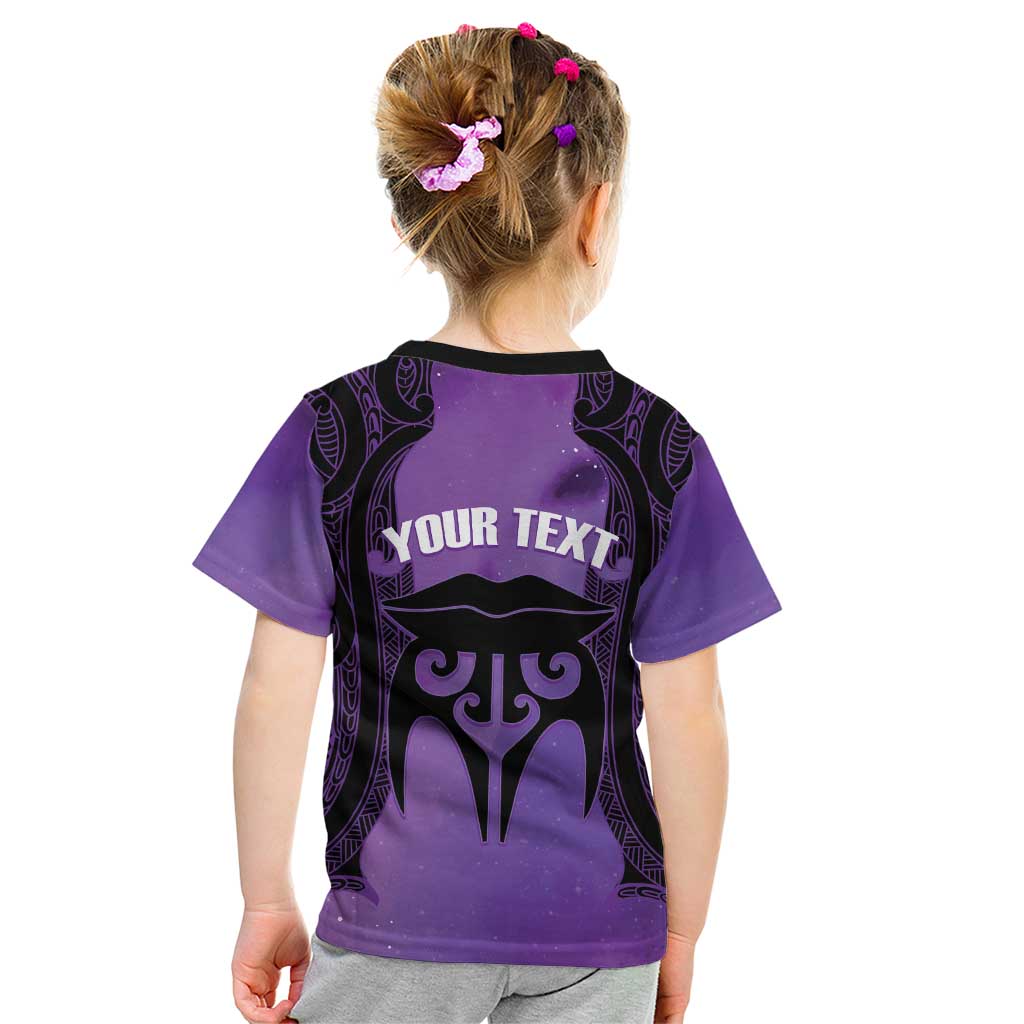 Personalised New Zealand Suffrage Day Kid T Shirt Maori Tattoo Galaxy Vibe LT14 - Polynesian Pride