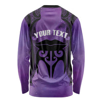 Personalised New Zealand Suffrage Day Long Sleeve Shirt Maori Tattoo Galaxy Vibe LT14 - Polynesian Pride