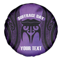 Personalised New Zealand Suffrage Day Spare Tire Cover Maori Tattoo Galaxy Vibe - Polynesian Pride