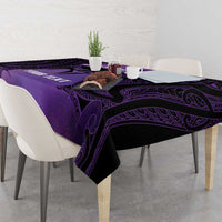 Personalised New Zealand Suffrage Day Tablecloth Maori Tattoo Galaxy Vibe LT14 - Polynesian Pride
