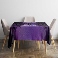 Personalised New Zealand Suffrage Day Tablecloth Maori Tattoo Galaxy Vibe LT14 - Polynesian Pride