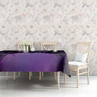 Personalised New Zealand Suffrage Day Tablecloth Maori Tattoo Galaxy Vibe LT14 - Polynesian Pride
