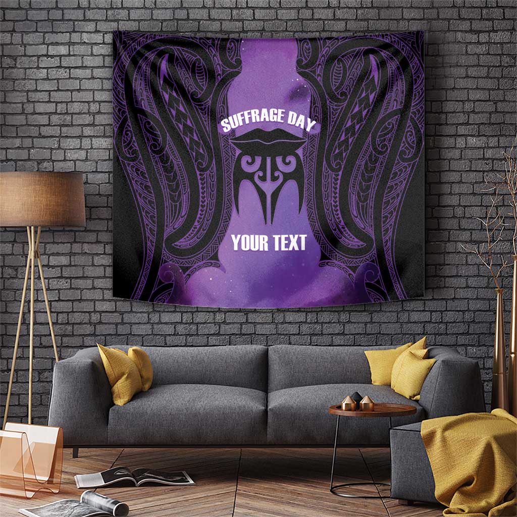 Personalised New Zealand Suffrage Day Tapestry Maori Tattoo Galaxy Vibe - Polynesian Pride