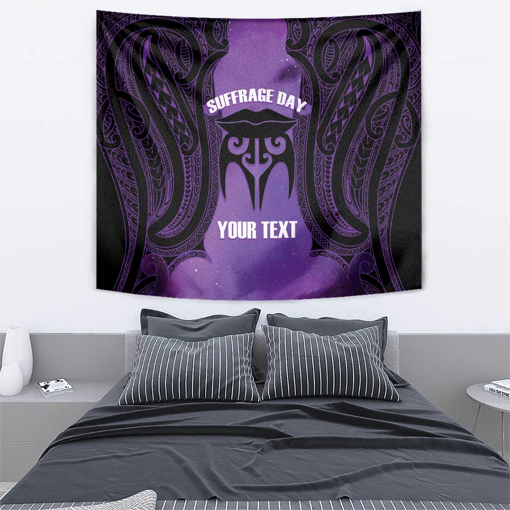 Personalised New Zealand Suffrage Day Tapestry Maori Tattoo Galaxy Vibe - Polynesian Pride