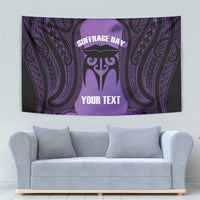 Personalised New Zealand Suffrage Day Tapestry Maori Tattoo Galaxy Vibe - Polynesian Pride
