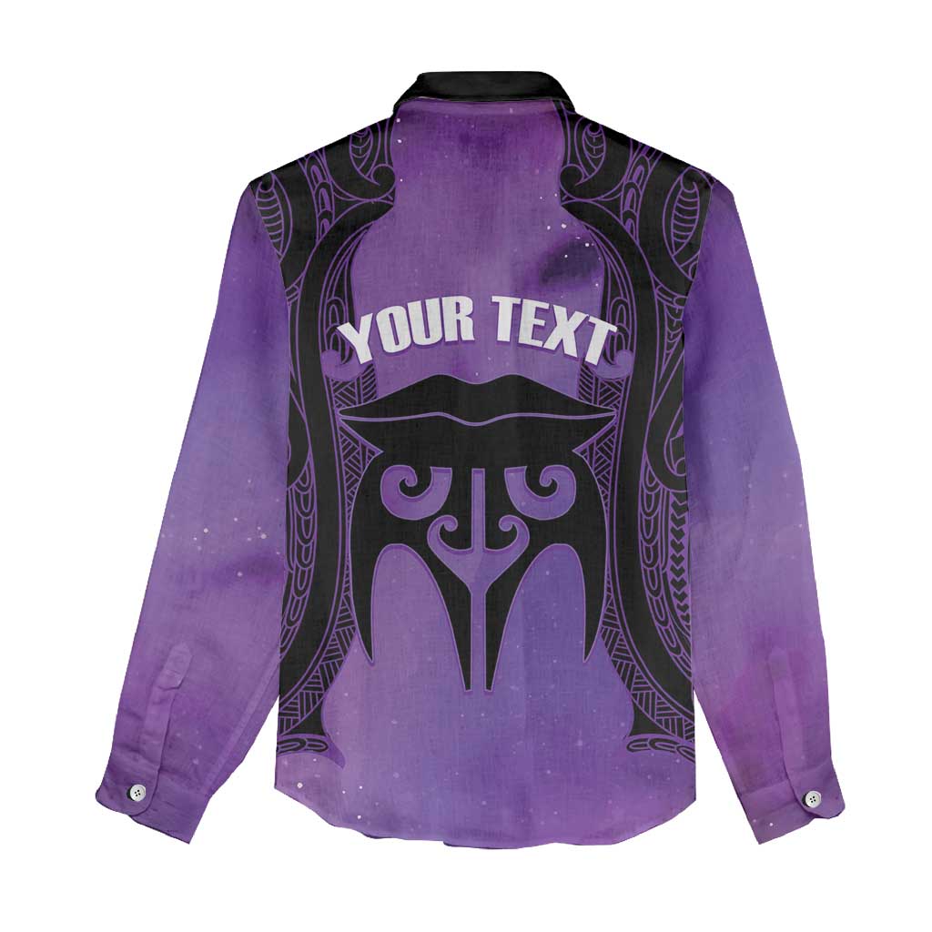 Personalised New Zealand Suffrage Day Women Casual Shirt Maori Tattoo Galaxy Vibe - Polynesian Pride