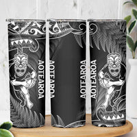 New Zealand Silver Fern Rugby Skinny Tumbler All Black Koru Maori