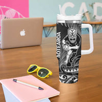 New Zealand Silver Fern Rugby Tumbler With Handle All Black Koru Maori