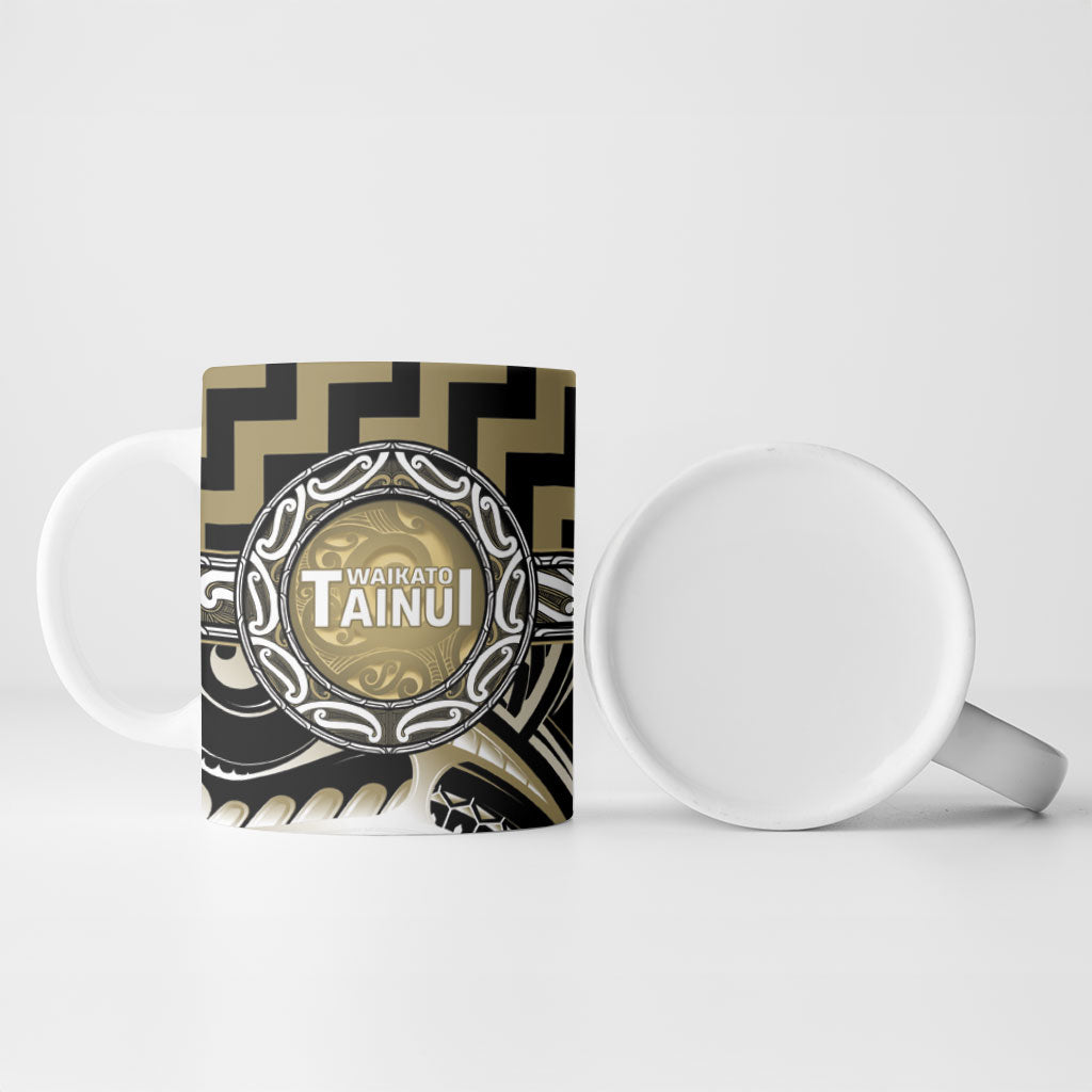 Aotearoa Waikato Tainui Personalised Ceramic Mug Maori Iwi Poutama Puhoro Tattoo LT14 - Polynesian Pride