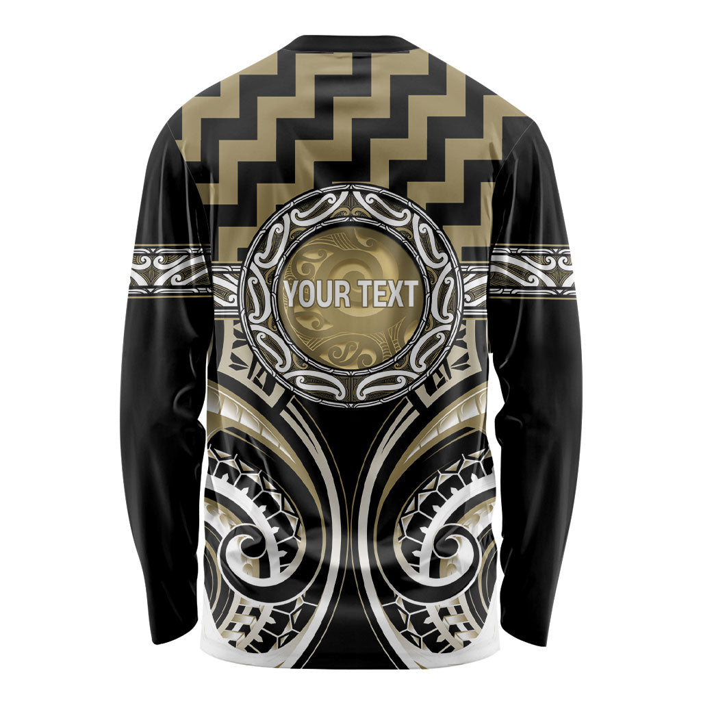 Aotearoa Waikato Tainui Personalised Long Sleeve Shirt Maori Iwi Poutama Puhoro Tattoo LT14 - Polynesian Pride
