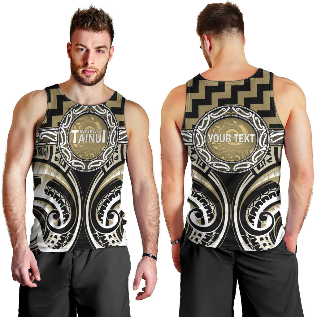 Aotearoa Waikato Tainui Personalised Men Tank Top Maori Iwi Poutama Puhoro Tattoo LT14 - Polynesian Pride