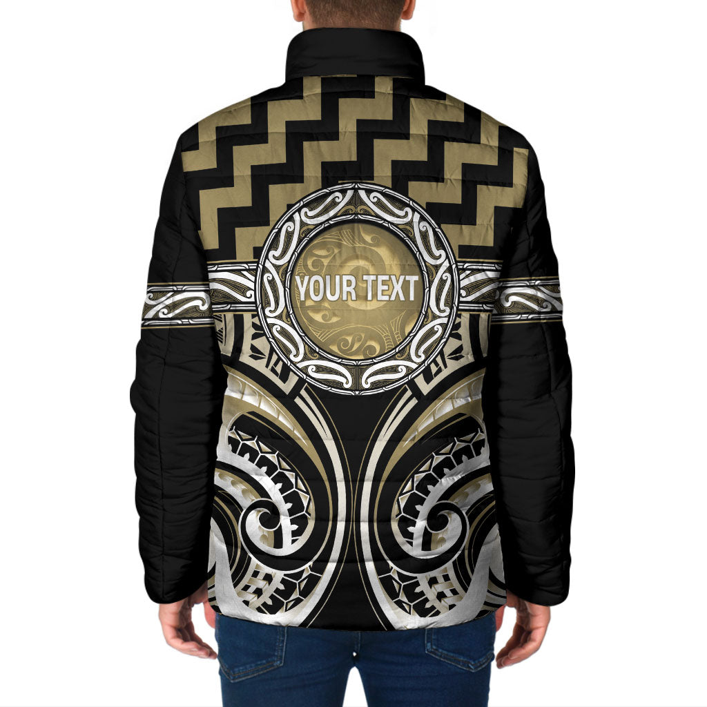 Aotearoa Waikato Tainui Personalised Padded Jacket Maori Iwi Poutama Puhoro Tattoo LT14 - Polynesian Pride
