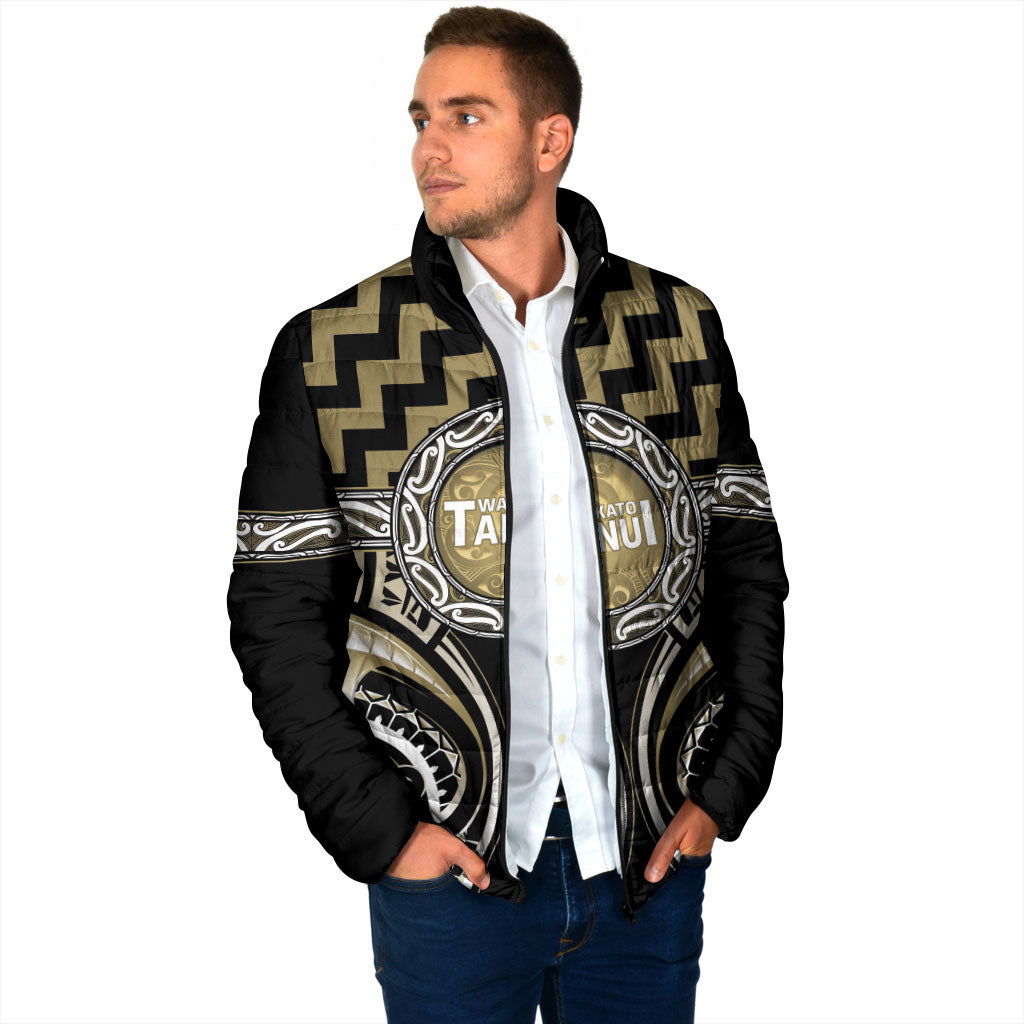 Aotearoa Waikato Tainui Personalised Padded Jacket Maori Iwi Poutama Puhoro Tattoo LT14 - Polynesian Pride
