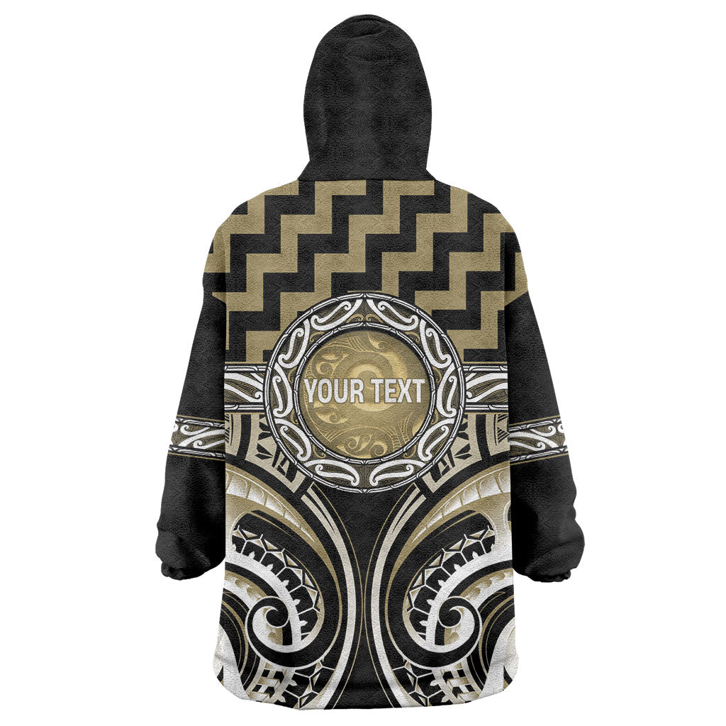 Aotearoa Waikato Tainui Personalised Wearable Blanket Hoodie Maori Iwi Poutama Puhoro Tattoo LT14 - Polynesian Pride