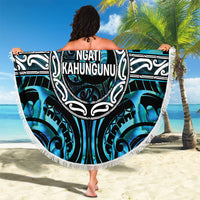 Aotearoa Ngati Kahungunu Beach Blanket Maori Iwi Poutama Puhoro Tattoo LT14 - Polynesian Pride