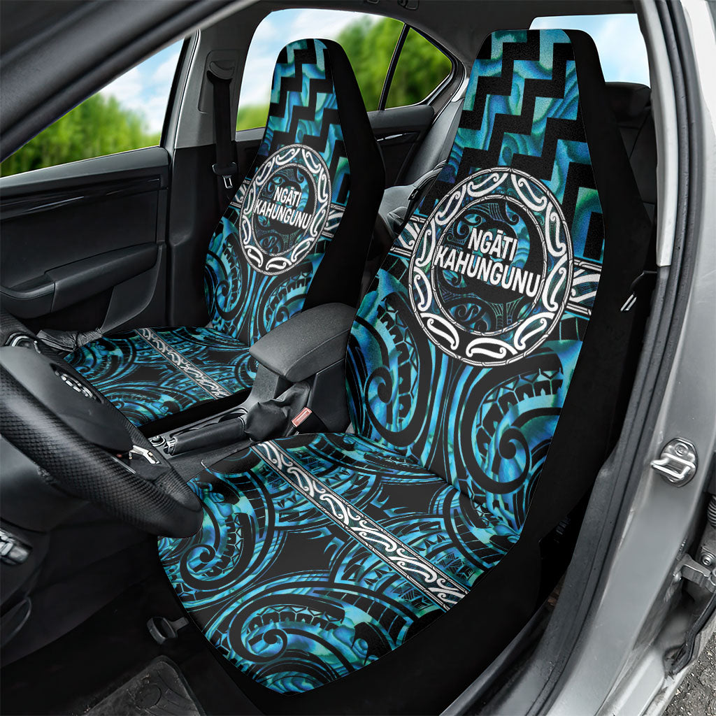 Aotearoa Ngati Kahungunu Car Seat Cover Maori Iwi Poutama Puhoro Tattoo LT14 - Polynesian Pride