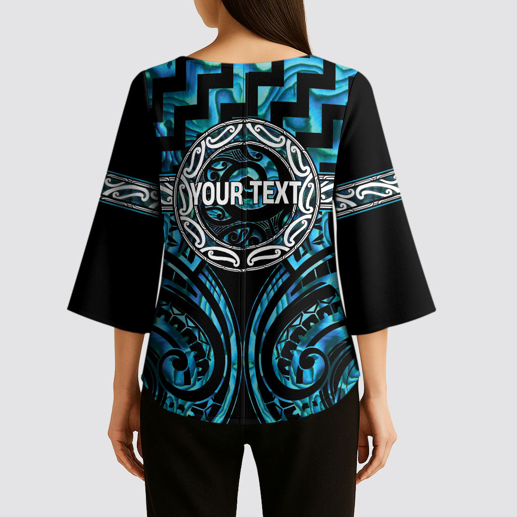 Aotearoa Ngati Kahungunu Personalised Kimono Sleeve Blouse Maori Iwi Poutama Puhoro Tattoo LT14 - Polynesian Pride