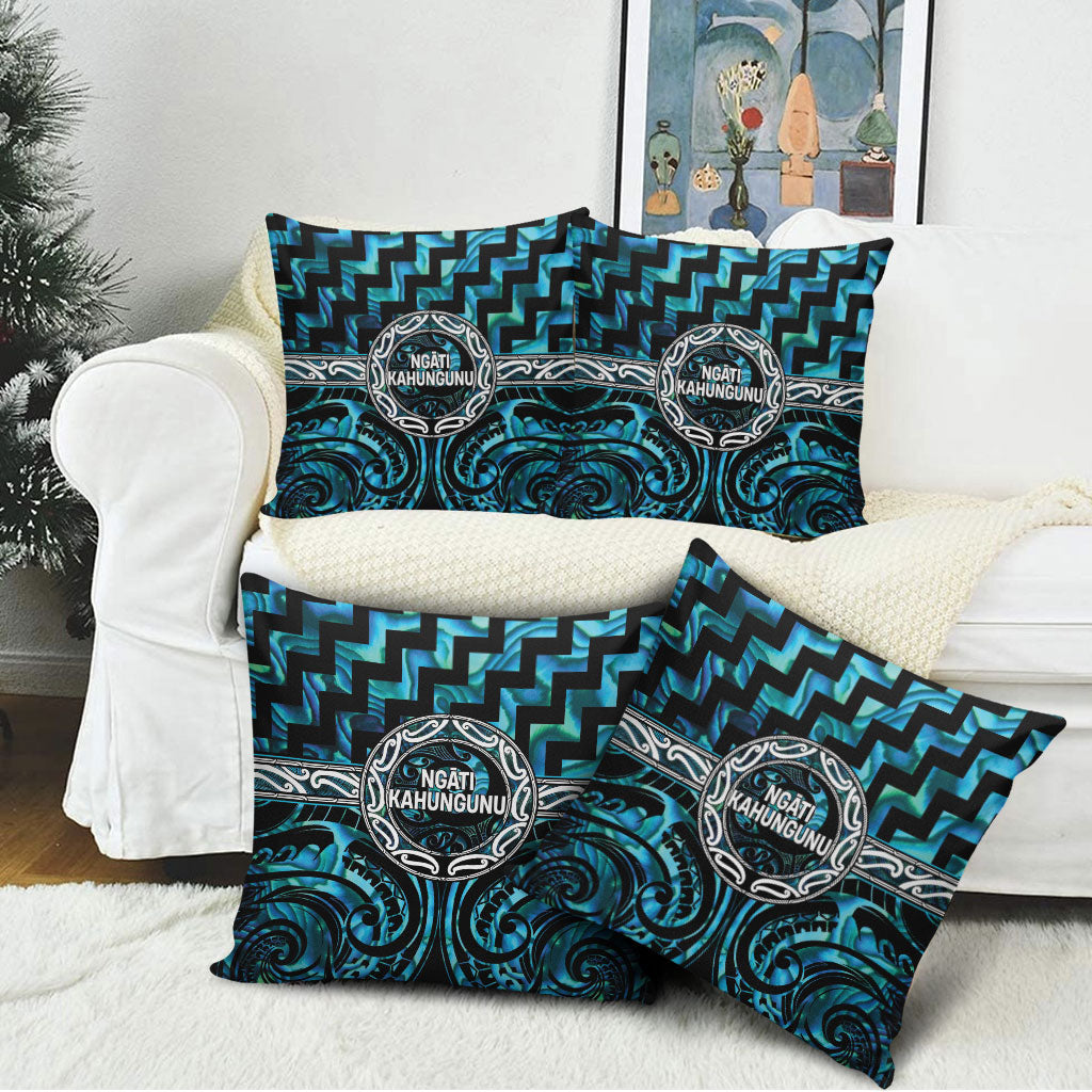Aotearoa Ngati Kahungunu Pillow Cover Maori Iwi Poutama Puhoro Tattoo LT14 - Polynesian Pride