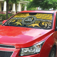 Aotearoa Ngati Whatua Auto Sun Shade Maori Iwi Poutama Puhoro Tattoo LT14 - Polynesian Pride