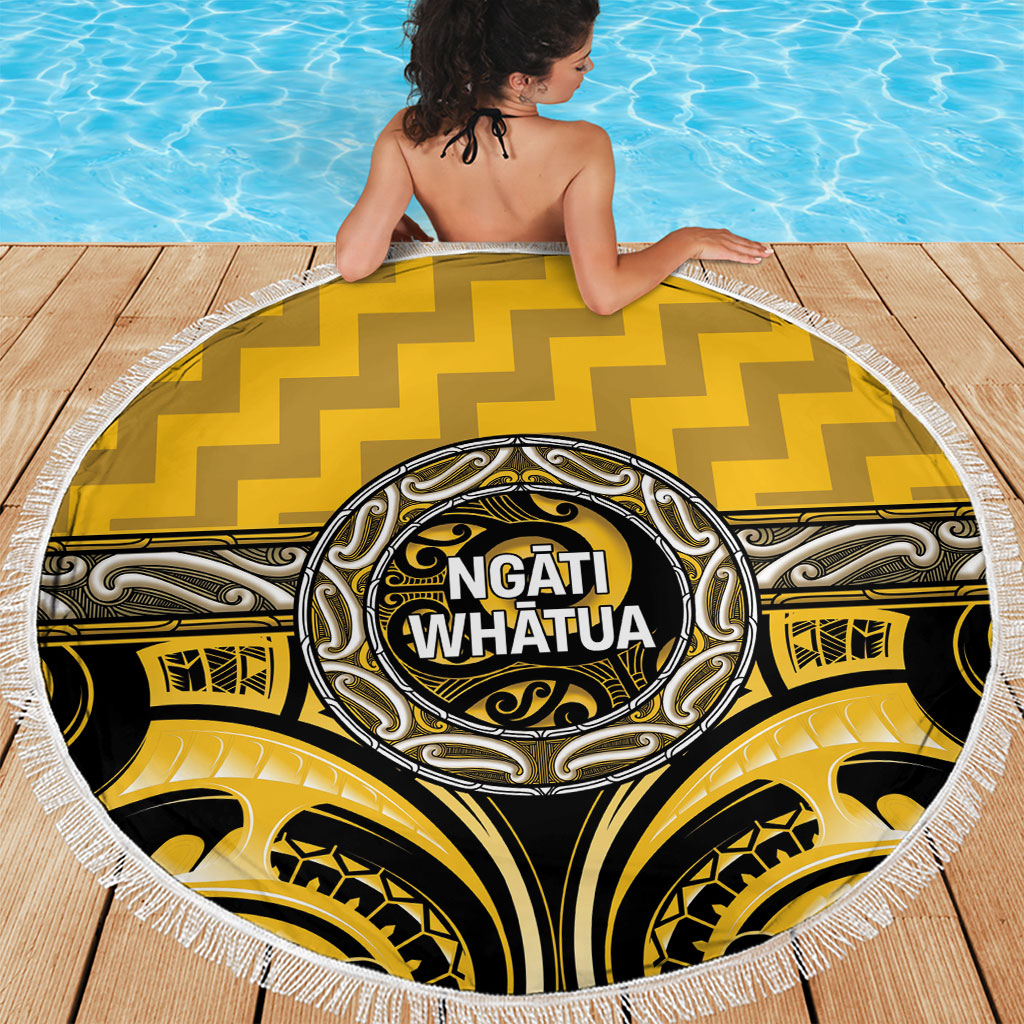 Aotearoa Ngati Whatua Beach Blanket Maori Iwi Poutama Puhoro Tattoo LT14 - Polynesian Pride