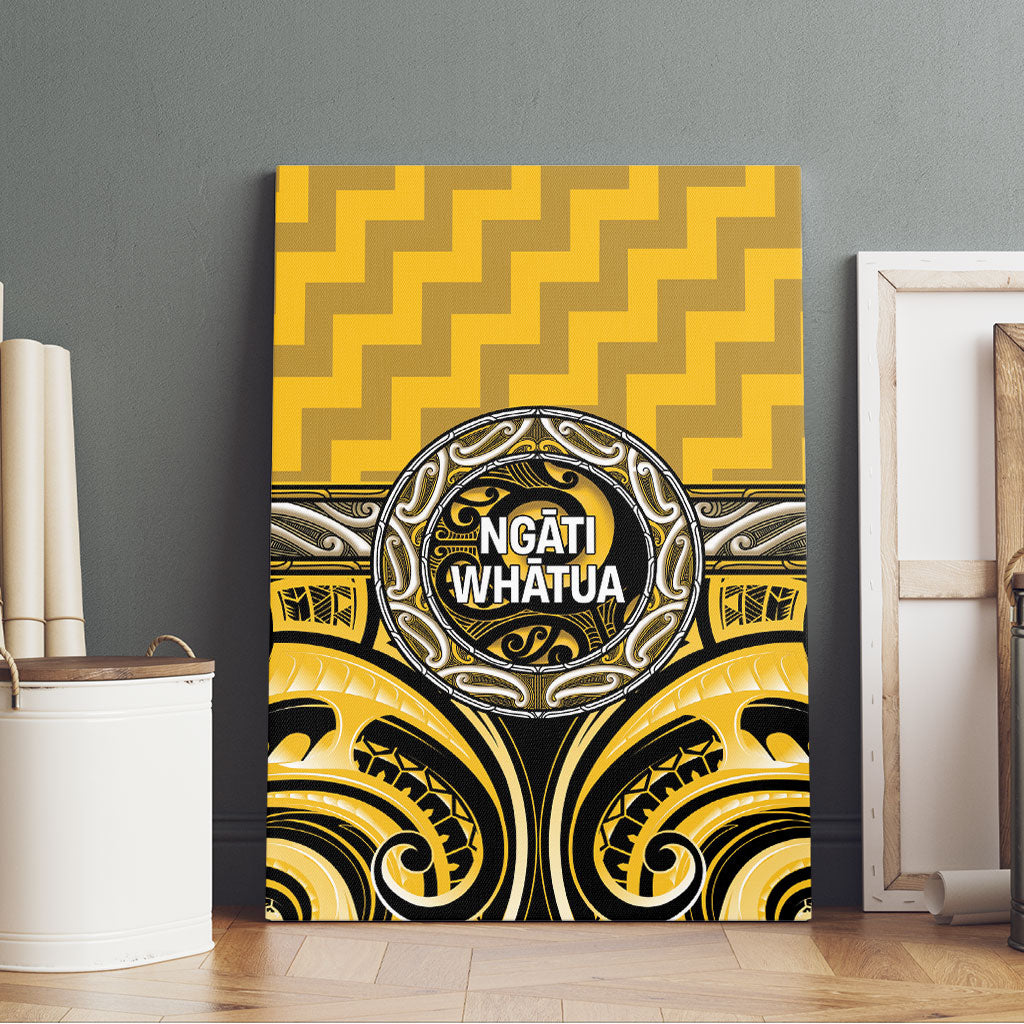 Aotearoa Ngati Whatua Canvas Wall Art Maori Iwi Poutama Puhoro Tattoo LT14 - Polynesian Pride