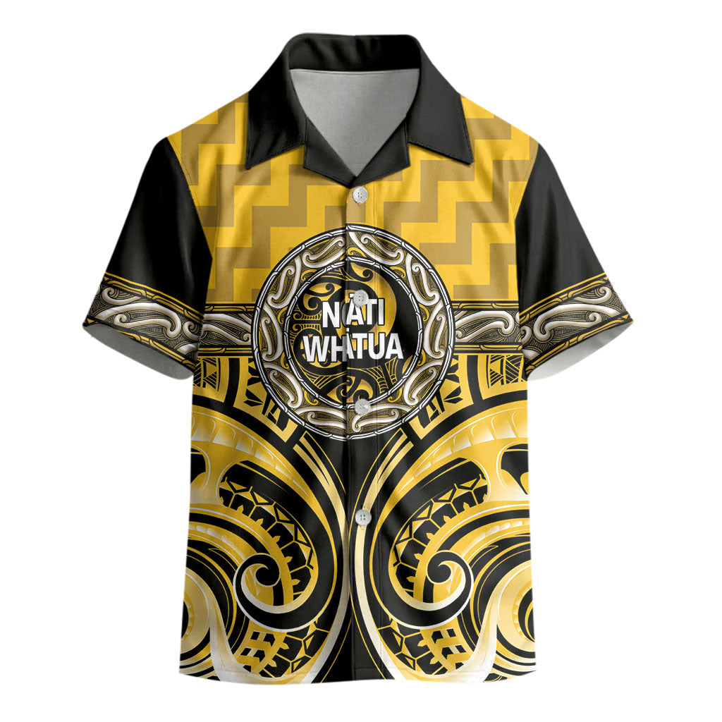 Aotearoa Ngati Whatua Personalised Kid Hawaiian Shirt Maori Iwi Poutama Puhoro Tattoo LT14 - Polynesian Pride
