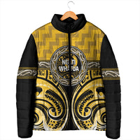 Aotearoa Ngati Whatua Personalised Padded Jacket Maori Iwi Poutama Puhoro Tattoo LT14 - Polynesian Pride