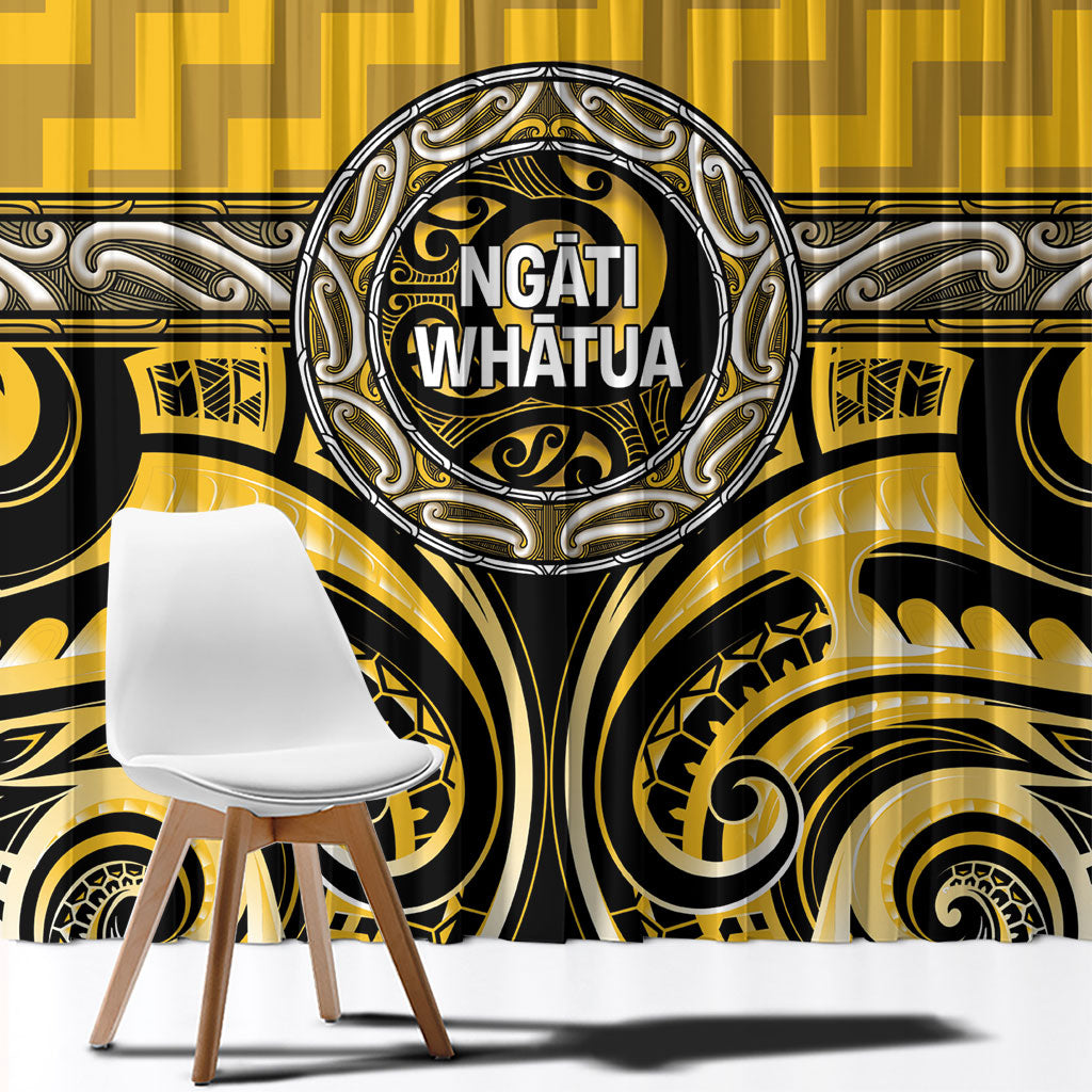 Aotearoa Ngati Whatua Window Curtain Maori Iwi Poutama Puhoro Tattoo LT14 - Polynesian Pride