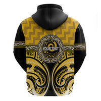 Aotearoa Ngati Whatua Personalised Zip Hoodie Maori Iwi Poutama Puhoro Tattoo LT14 - Polynesian Pride