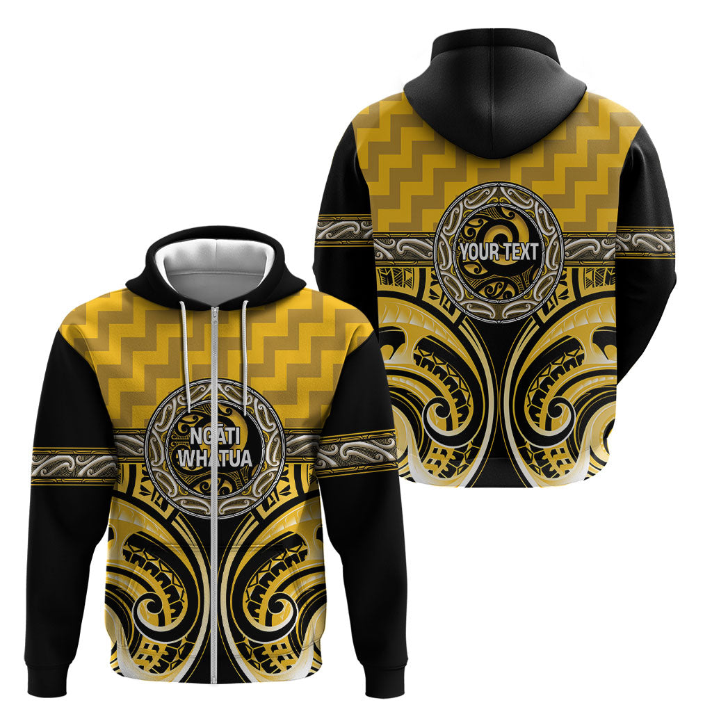 Aotearoa Ngati Whatua Personalised Zip Hoodie Maori Iwi Poutama Puhoro Tattoo LT14 - Polynesian Pride