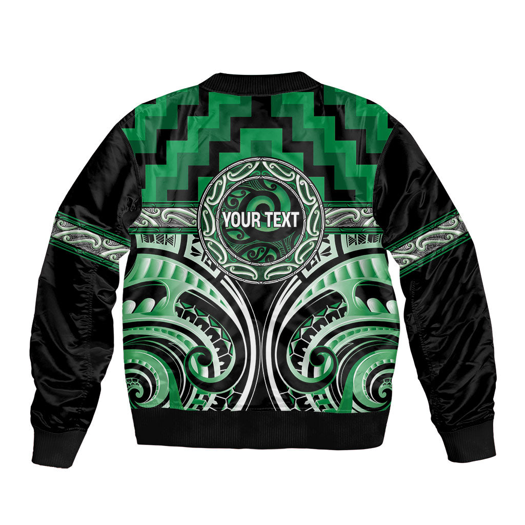 Aotearoa Ngati Maniapoto Personalised Bomber Jacket Maori Iwi Poutama Puhoro Tattoo LT14 - Polynesian Pride