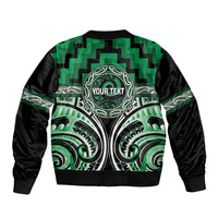 Aotearoa Ngati Maniapoto Personalised Bomber Jacket Maori Iwi Poutama Puhoro Tattoo LT14 - Polynesian Pride