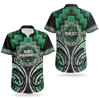Aotearoa Ngati Maniapoto Personalised Couples Matching Long Sleeve Bodycon Dress and Hawaiian Shirt Maori Iwi Poutama Puhoro Tattoo LT14 - Polynesian Pride