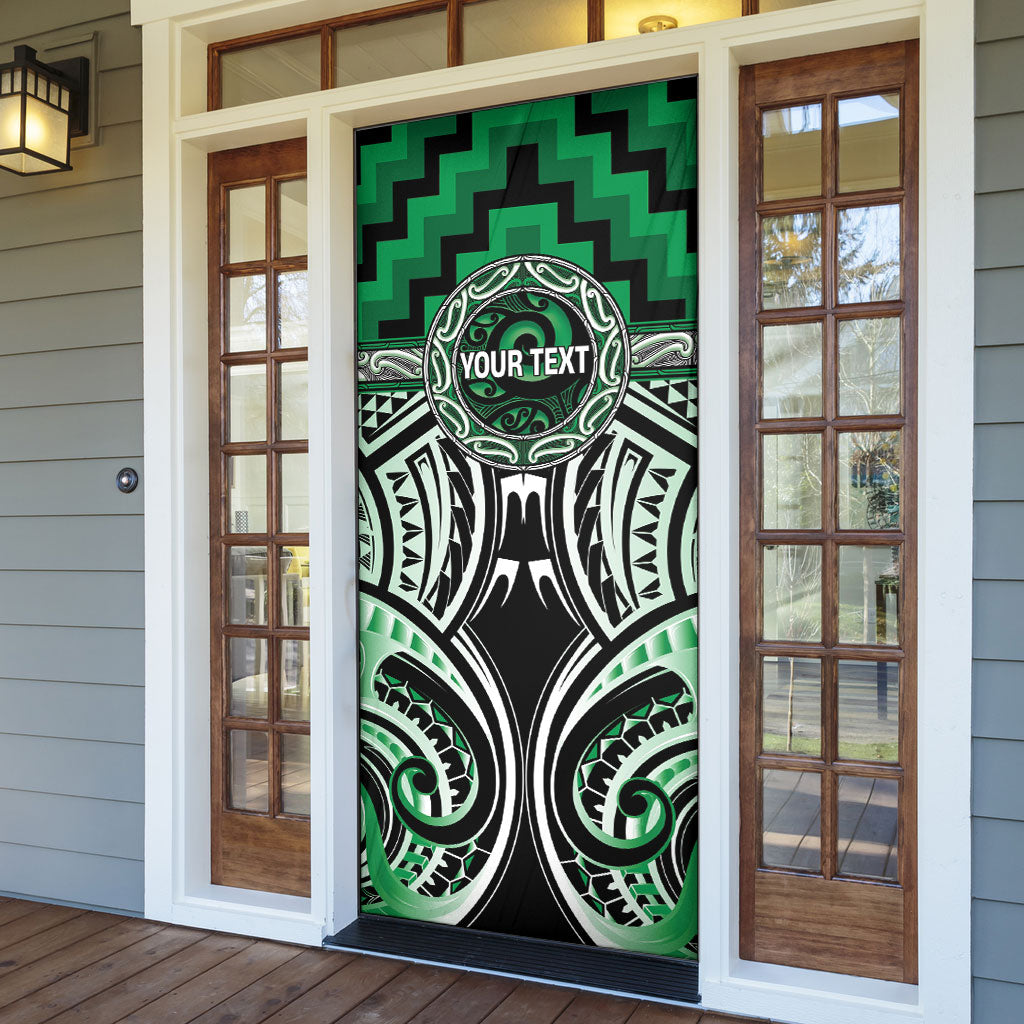 Aotearoa Ngati Maniapoto Personalised Door Cover Maori Iwi Poutama Puhoro Tattoo LT14 - Polynesian Pride