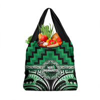 Aotearoa Ngati Maniapoto Grocery Bag Maori Iwi Poutama Puhoro Tattoo LT14 1-pack One Size Green - Polynesian Pride