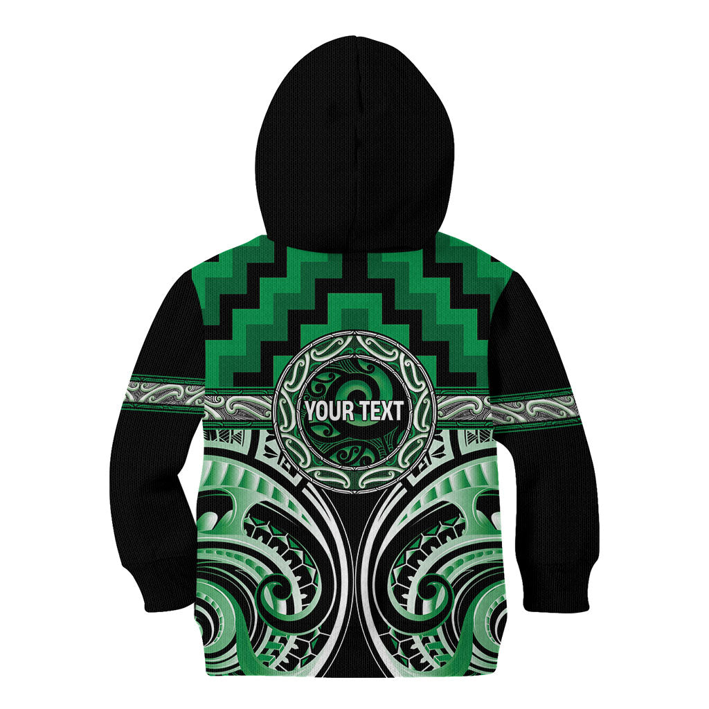 Aotearoa Ngati Maniapoto Personalised Kid Hoodie Maori Iwi Poutama Puhoro Tattoo LT14 - Polynesian Pride