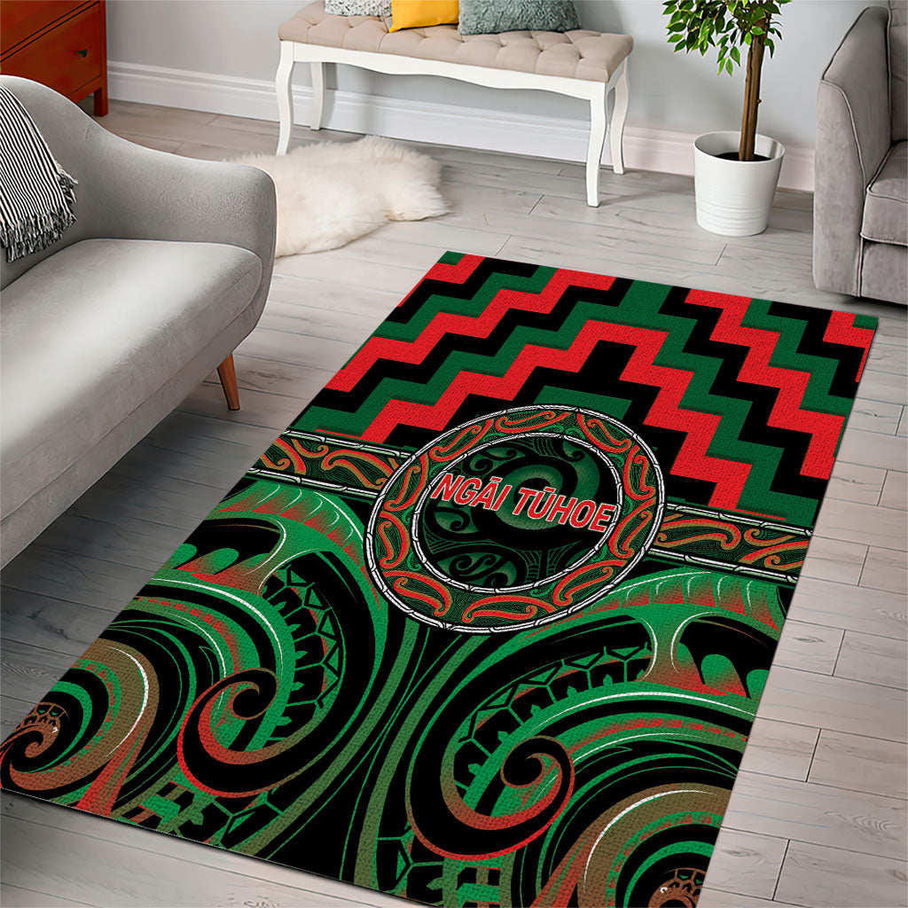 Aotearoa Ngai Tuhoe Area Rug Maori Iwi Poutama Puhoro Tattoo LT14 - Polynesian Pride