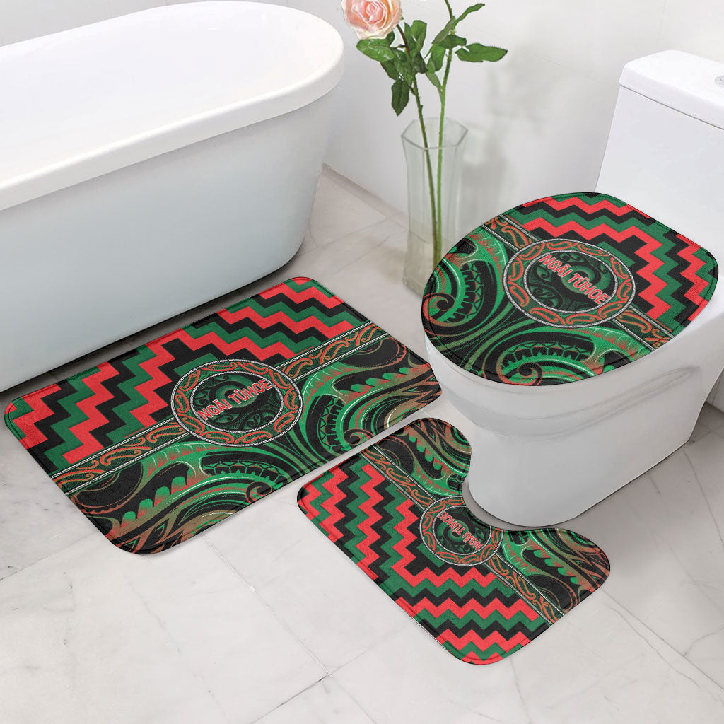 Aotearoa Ngai Tuhoe Bathroom Set Maori Iwi Poutama Puhoro Tattoo LT14 - Polynesian Pride